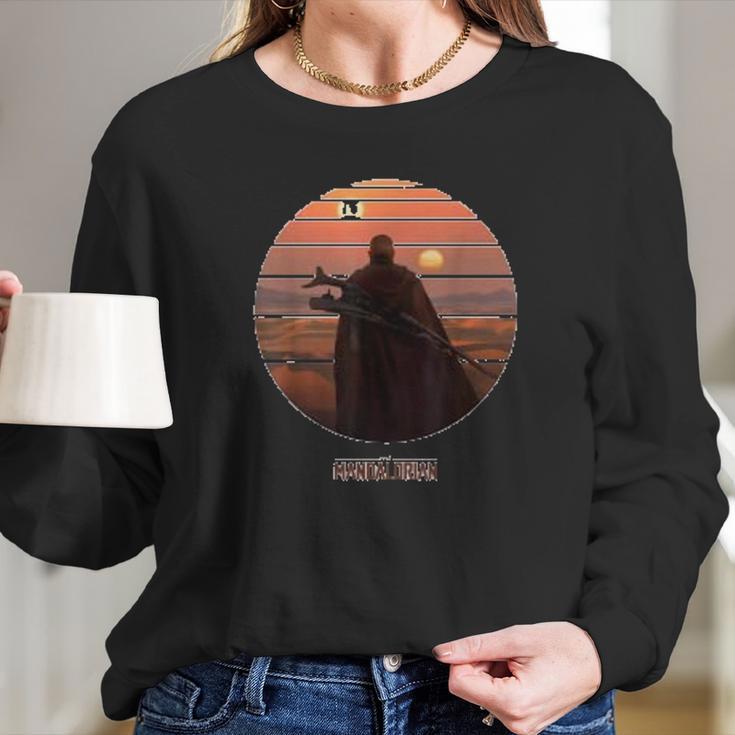 The Mandalorian Boba Fett On Tatooine Long Sleeve T-Shirt Gifts for Her