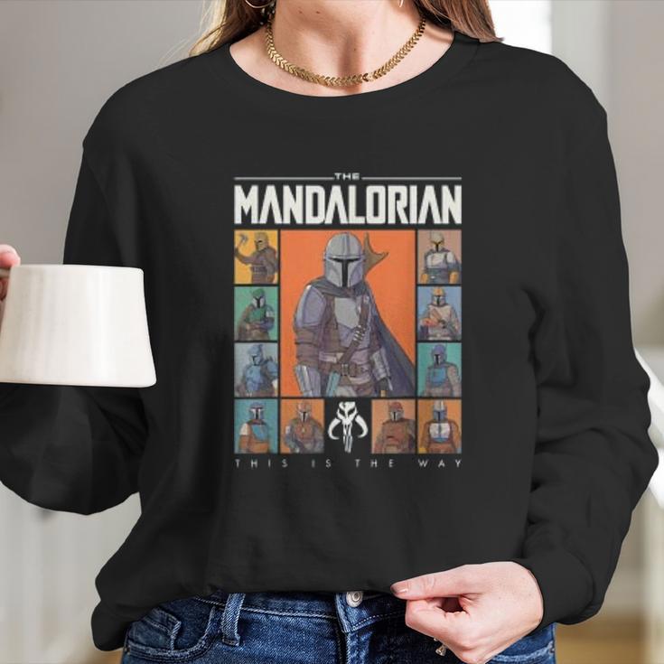 The Mandalorian Character Grid This Is The Way Long Sleeve T-Shirt Gifts for Her