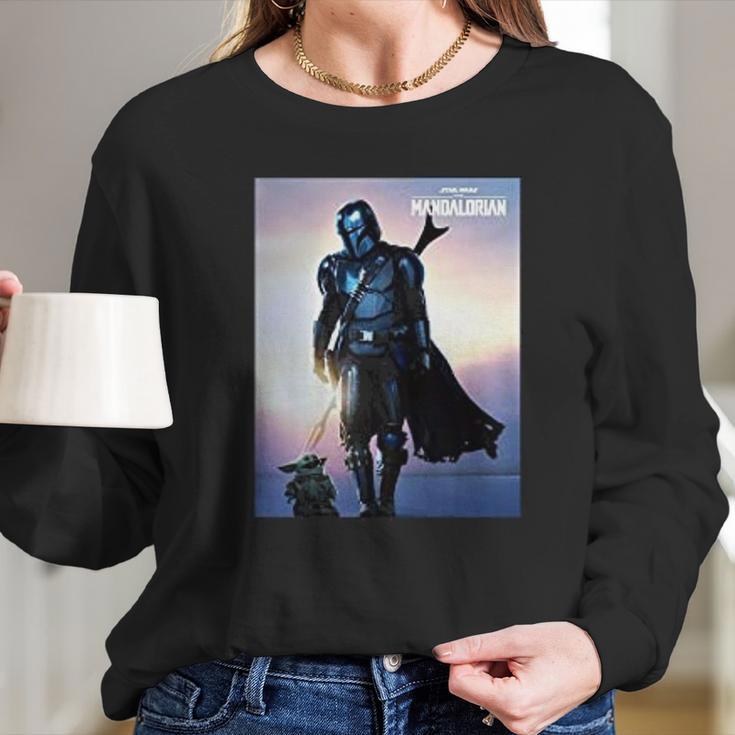 The Mandalorian Gift Long Sleeve T-Shirt Gifts for Her