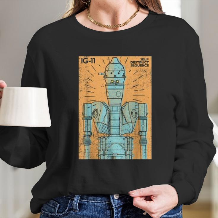 The Mandalorian Ig 11 Self Destruct Sequence Long Sleeve T-Shirt Gifts for Her