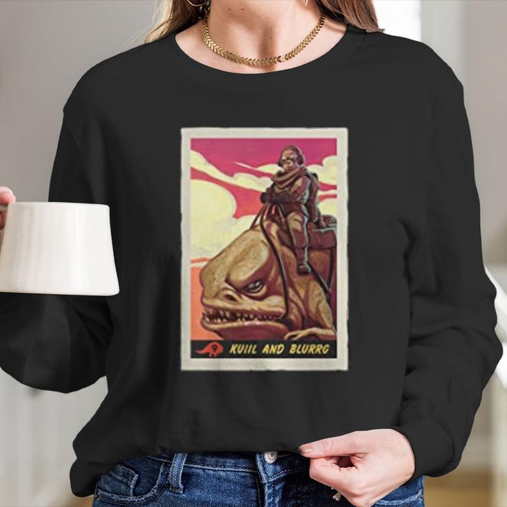 The Mandalorian Kuiil And Blurrg Long Sleeve T-Shirt Gifts for Her