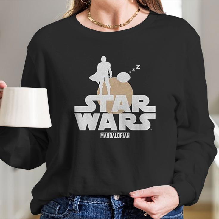 The Mandalorian Gifts Long Sleeve T-Shirt Gifts for Her