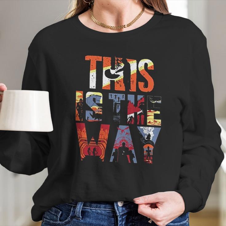 The Mandalorian The Magnificent Art Long Sleeve T-Shirt Gifts for Her