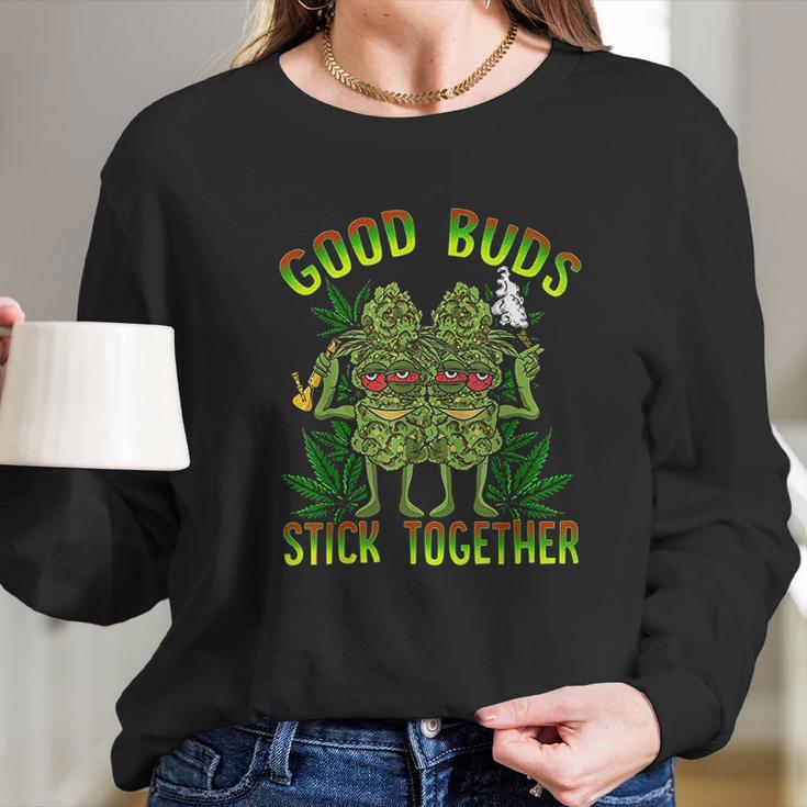 Marijuana Good Couples Funny Long Sleeve T-Shirt Gifts for Her