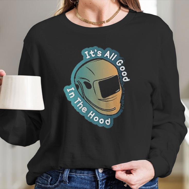 Mechanic Its All Food In The Hood Long Sleeve T-Shirt Gifts for Her