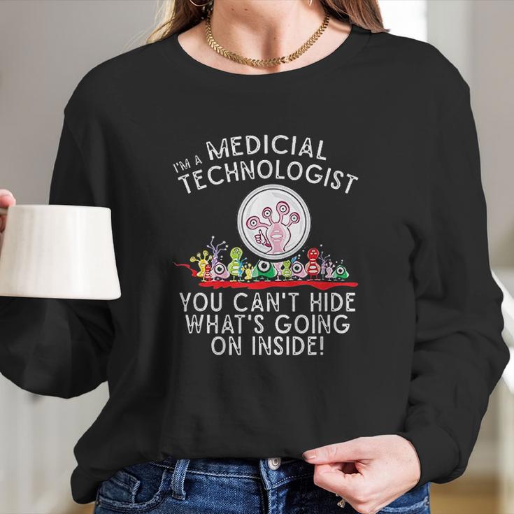 Med Tech Funny Medical Technician Gag Gift Lab Week Long Sleeve T-Shirt Gifts for Her