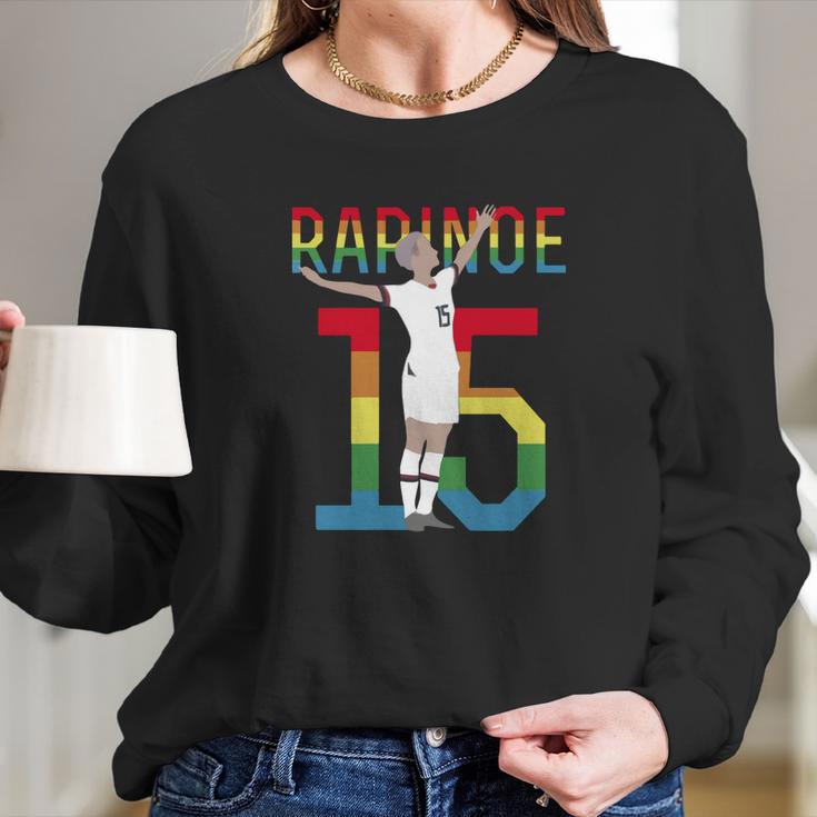 Megan Rapinoe Victory Pose Lgbtq Long Sleeve T-Shirt Gifts for Her