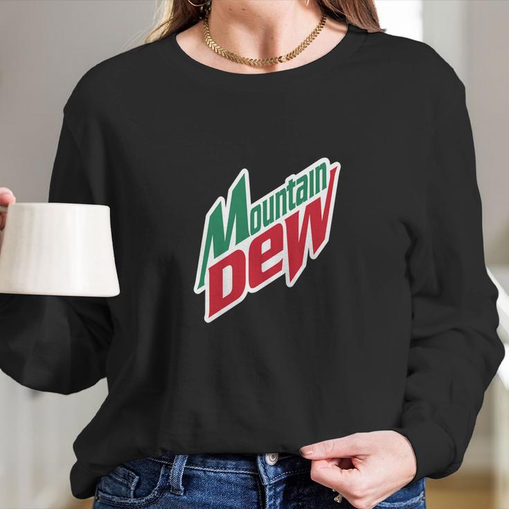 Mens Mountain Dew Long Sleeve T-Shirt Gifts for Her