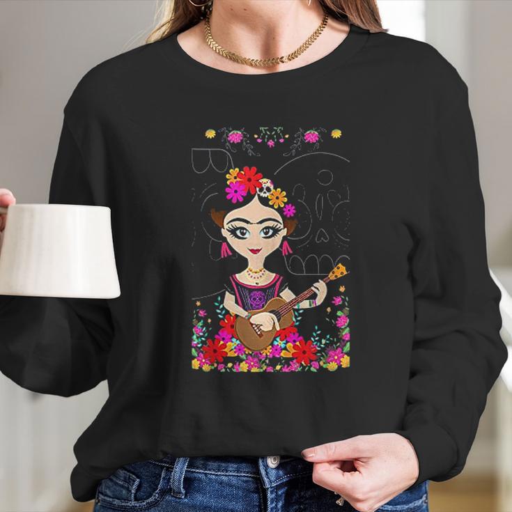 Mexican Maria Frida Doll Long Sleeve T-Shirt Gifts for Her