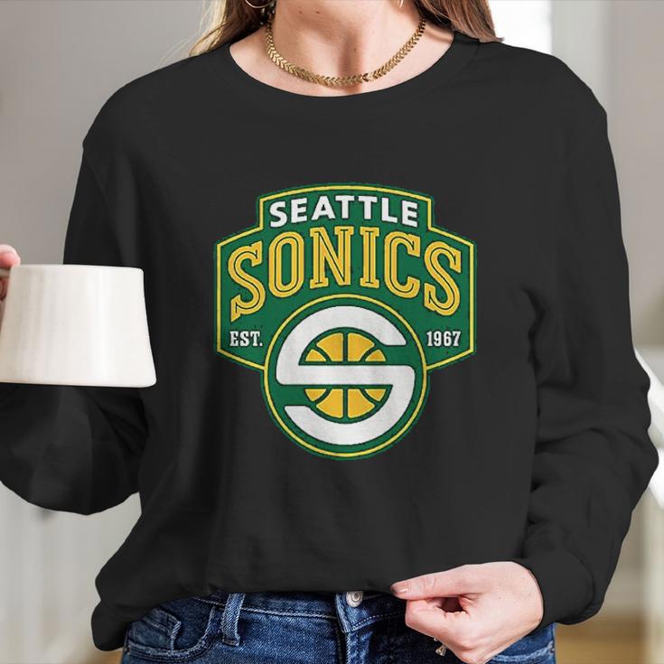 Mohammadgibson Seattle Supersonics Fashion Long Sleeve T-Shirt Gifts for Her