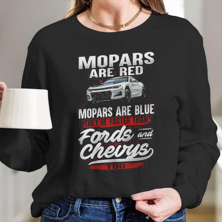 Mopars Are Red Long Sleeve T-Shirt Gifts for Her