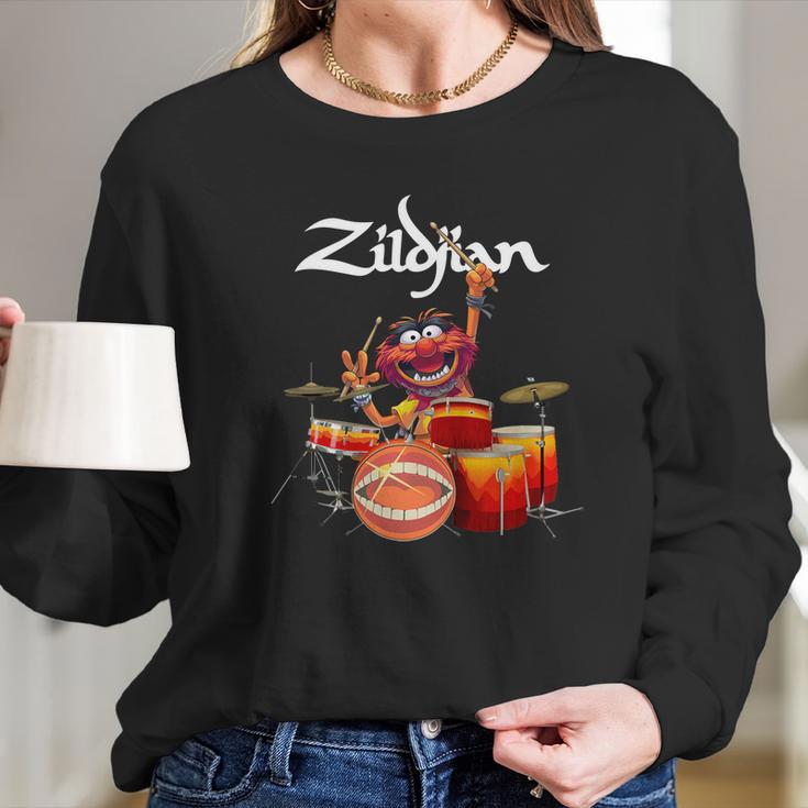 The Muppet Playing Drum For Avedis Zildjian Shirtc Long Sleeve T-Shirt Gifts for Her