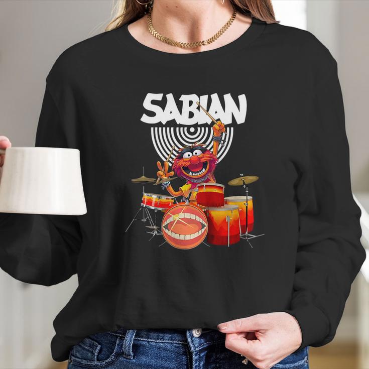 The Muppet Show Animal Playing Drum Sabian Shirtc Long Sleeve T-Shirt Gifts for Her