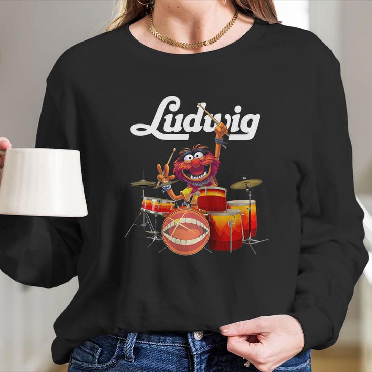 The Muppet Show Animal Playing Ludwig Drums Shirtc Long Sleeve T-Shirt Gifts for Her