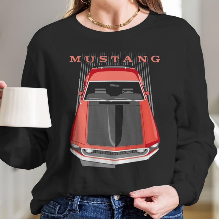 Mustang Boss 69 Red Long Sleeve T-Shirt Gifts for Her