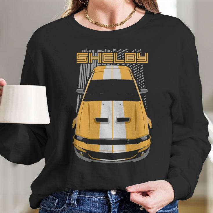 Mustang Shelby Gt500 2007 2009 Yellow Long Sleeve T-Shirt Gifts for Her