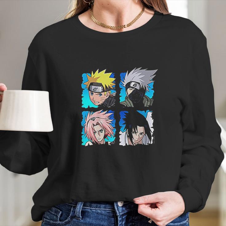 Naruto Shippuden 4 Heads Long Sleeve T-Shirt Gifts for Her