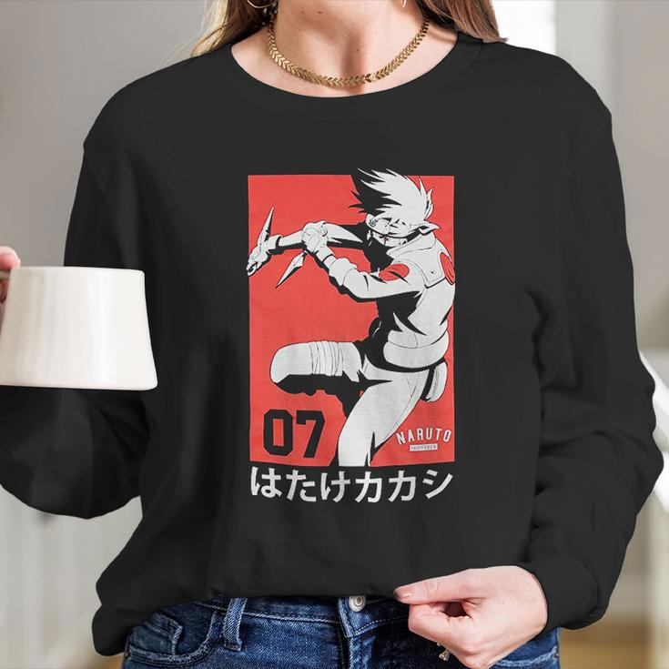 Naruto Shippuden Collection Black Graphic Long Sleeve T-Shirt Gifts for Her