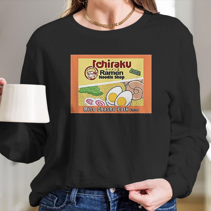 Naruto Shippuden Ichiraku Ramen Packet Long Sleeve T-Shirt Gifts for Her