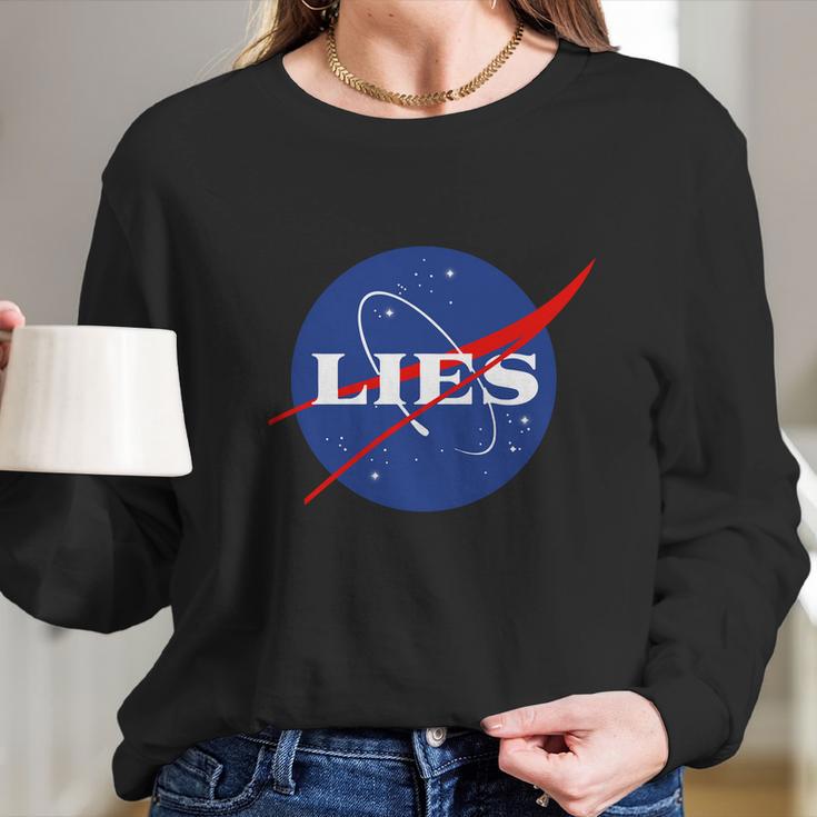 Nasa Lies Long Sleeve T-Shirt Gifts for Her