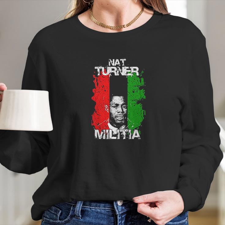 Nat Turner Militia Long Sleeve T-Shirt Gifts for Her