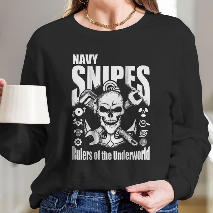 Navy Snipes Long Sleeve T-Shirt Gifts for Her