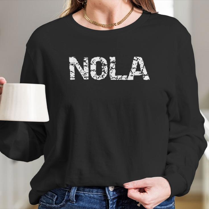 New Orleans Vacation Gifts Fun Louisiana Party Quote Nola Long Sleeve T-Shirt Gifts for Her