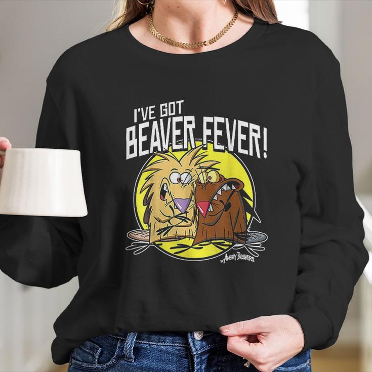 Nickelodeon Angry Bevers Ive Got Bever Fever Long Sleeve T-Shirt Gifts for Her