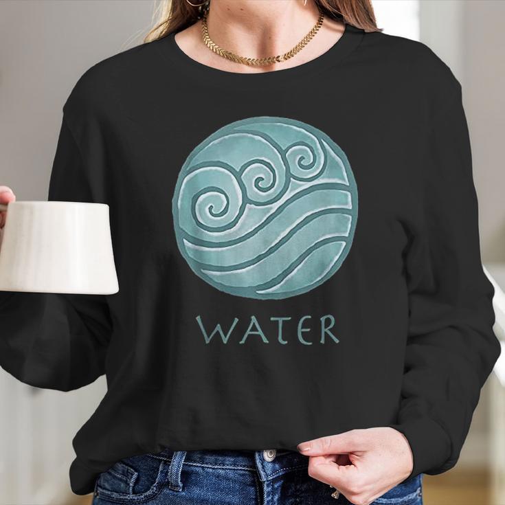 Nickelodeon Painted Water Element Long Sleeve T-Shirt Gifts for Her