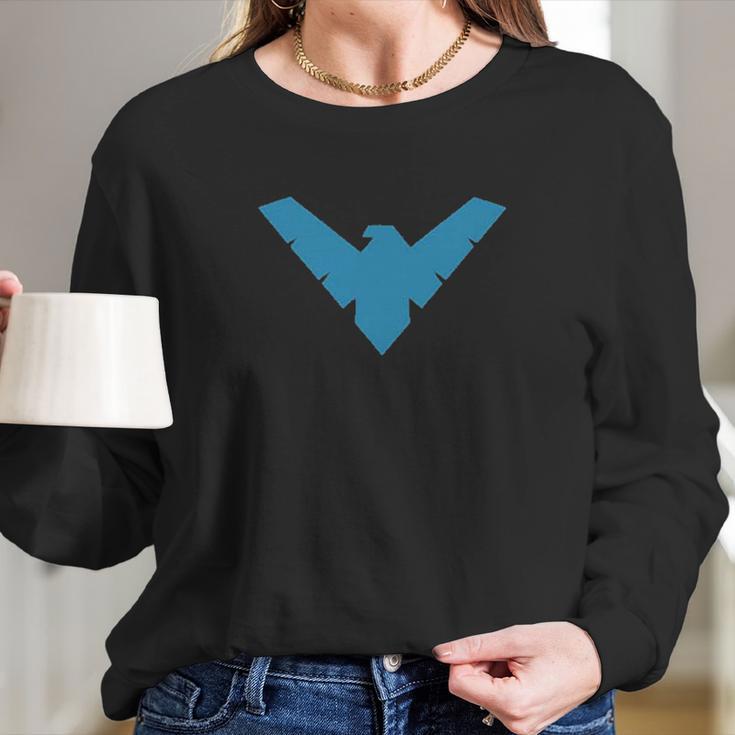 Nightwing Symbol Long Sleeve T-Shirt Gifts for Her