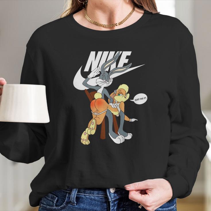 Nike Bugs Bunny Spanking Lola Just Do It Long Sleeve T-Shirt Gifts for Her