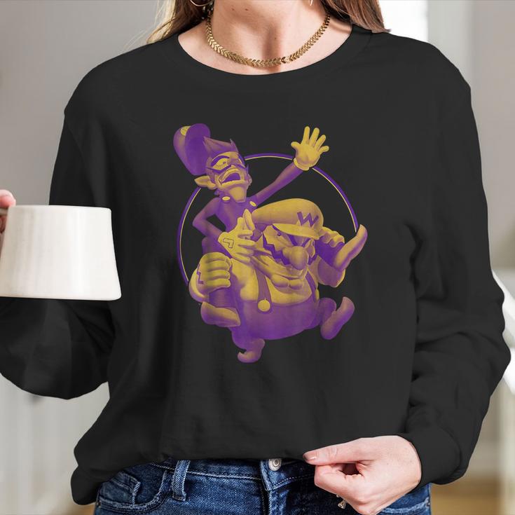 Nintendo Super Mario Waluigi & Wario Duo Graphic T-Shirt Long Sleeve T-Shirt Gifts for Her