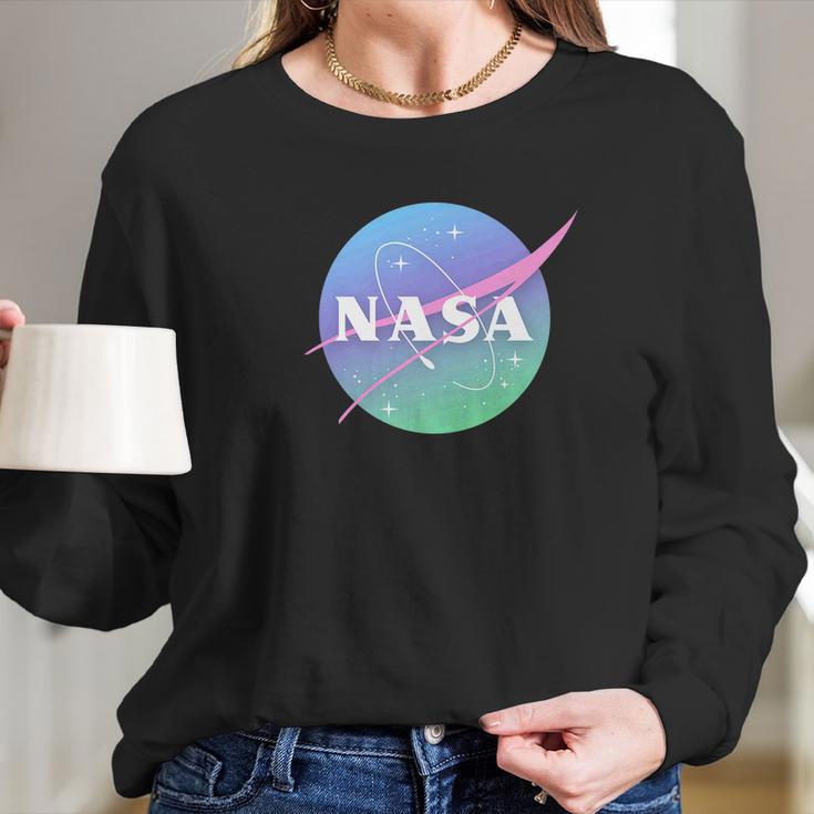 Official Mars Space Travel Nasa Astronaut Pastel Long Sleeve T-Shirt Gifts for Her