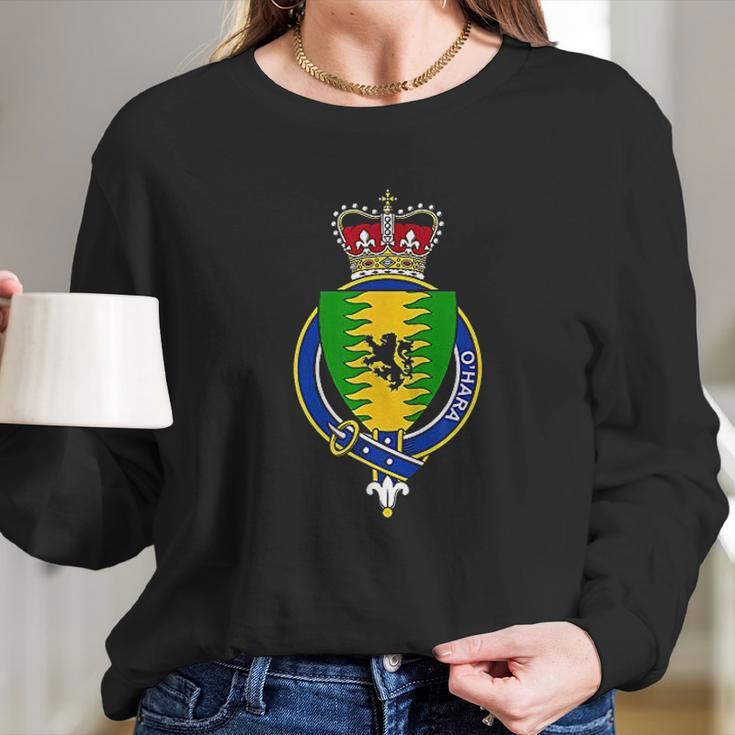 Ohara Coat Of Arms Family Crest Long Sleeve T-Shirt Gifts for Her