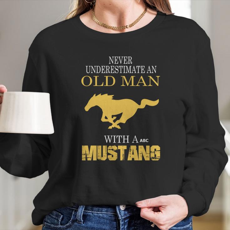 Old-Man-Mustang-Abc Long Sleeve T-Shirt Gifts for Her