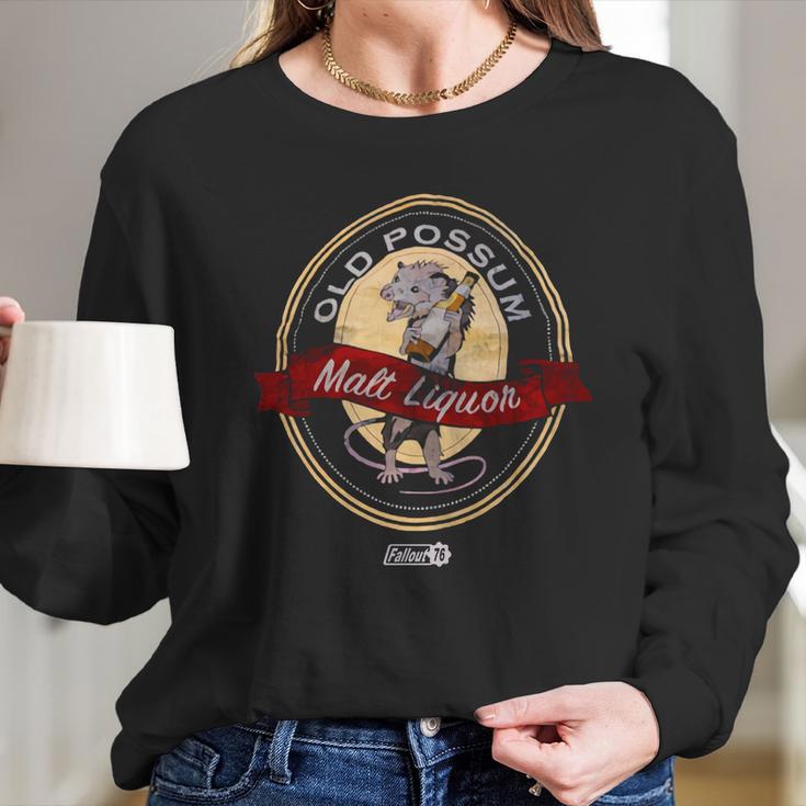 Old Possum Malt Liquor Fallout 76 T-Shirt Long Sleeve T-Shirt Gifts for Her