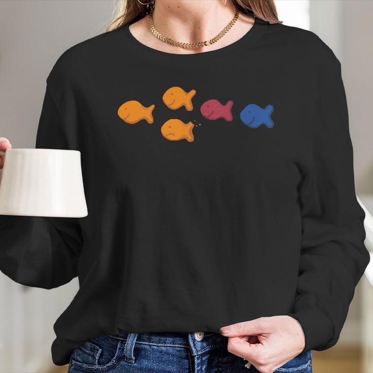 One Fish Two Fish Gold Fish T-Shirt Long Sleeve T-Shirt Gifts for Her