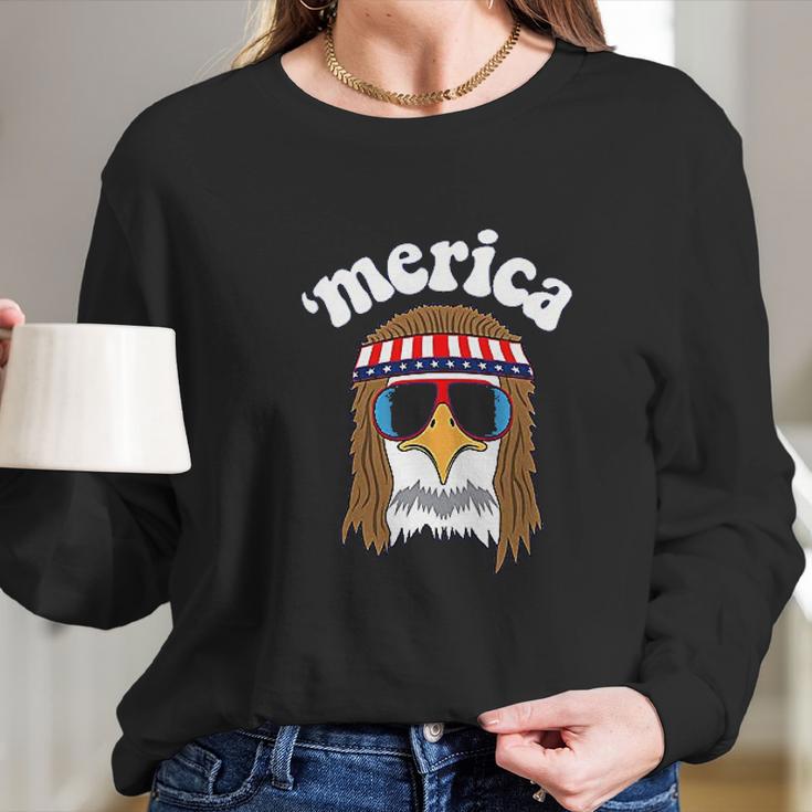 Panoware Funny Merica Long Sleeve T-Shirt Gifts for Her