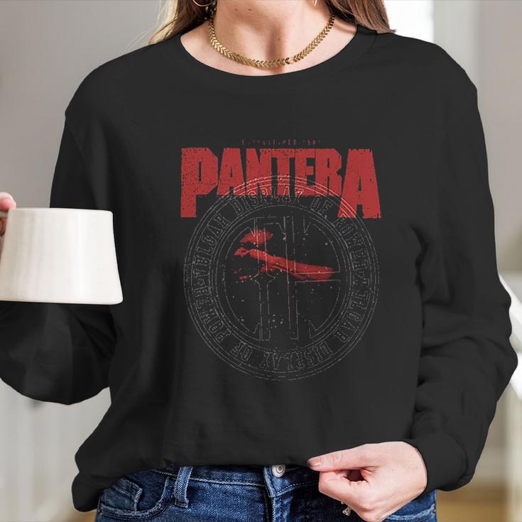 Pantera Official Vulgar Display Of Power Circle Long Sleeve T-Shirt Gifts for Her