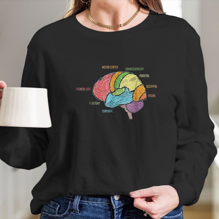 Parts Of The Brain Long Sleeve T-Shirt Gifts for Her