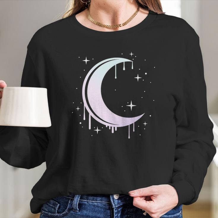 Pastel Moon Kawaii Pastel Goth Long Sleeve T-Shirt Gifts for Her