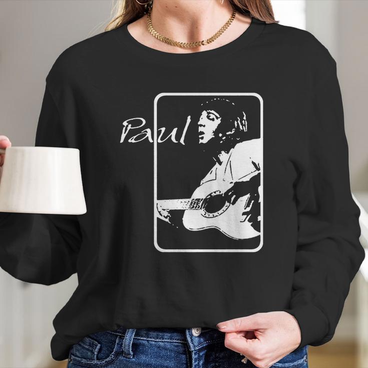 Paul Mccartney Fan Long Sleeve T-Shirt Gifts for Her