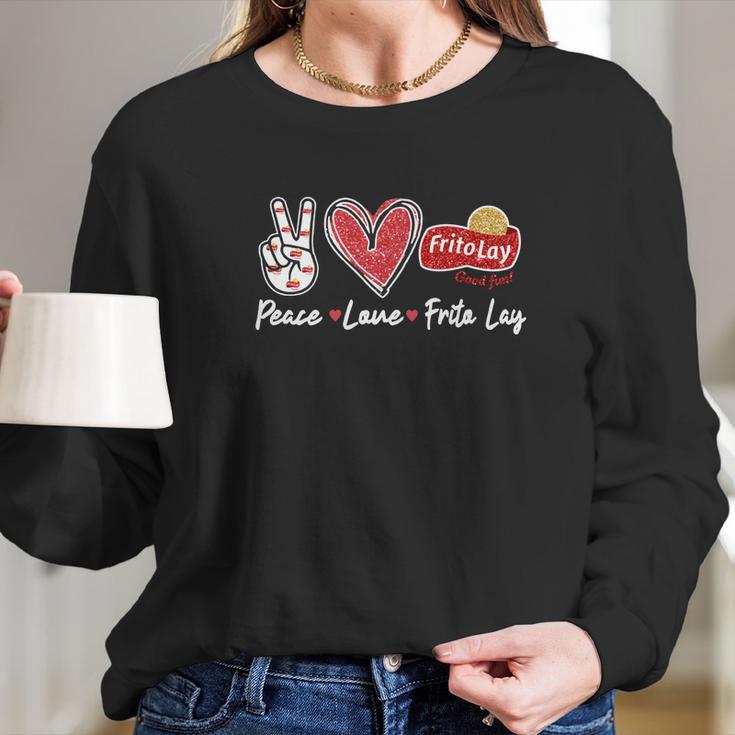 Peace Love Frito Lay Good Fun Diamond Long Sleeve T-Shirt Gifts for Her