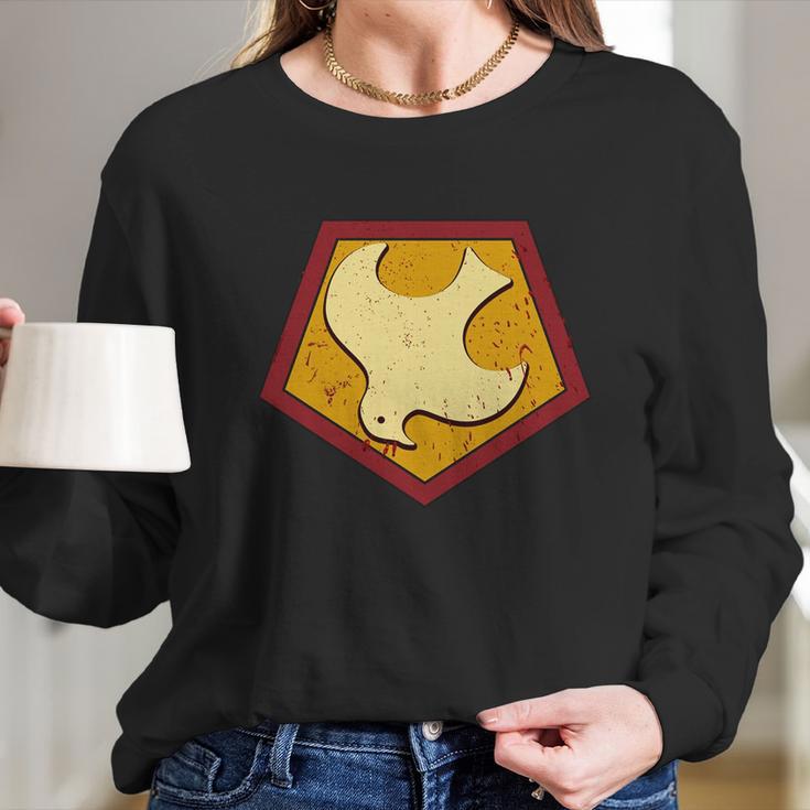 Peacemaker Superhero Emblem Long Sleeve T-Shirt Gifts for Her