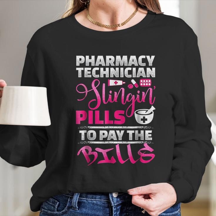 Pharmacy Technician Slingin Long Sleeve T-Shirt Gifts for Her