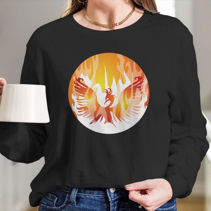 Phoenix Rising Long Sleeve T-Shirt Gifts for Her