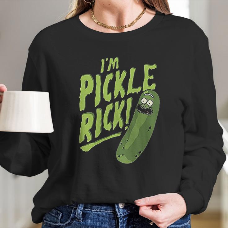 I Am Pickle Rick Long Sleeve T-Shirt Gifts for Her