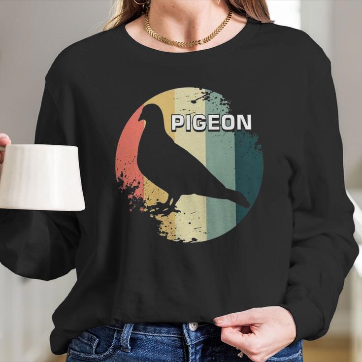 Pigeon Vintage Long Sleeve T-Shirt Gifts for Her