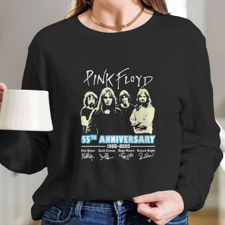 Pink Floyd 55Th Anniversary 1965 2020 All Signature Long Sleeve T-Shirt Gifts for Her