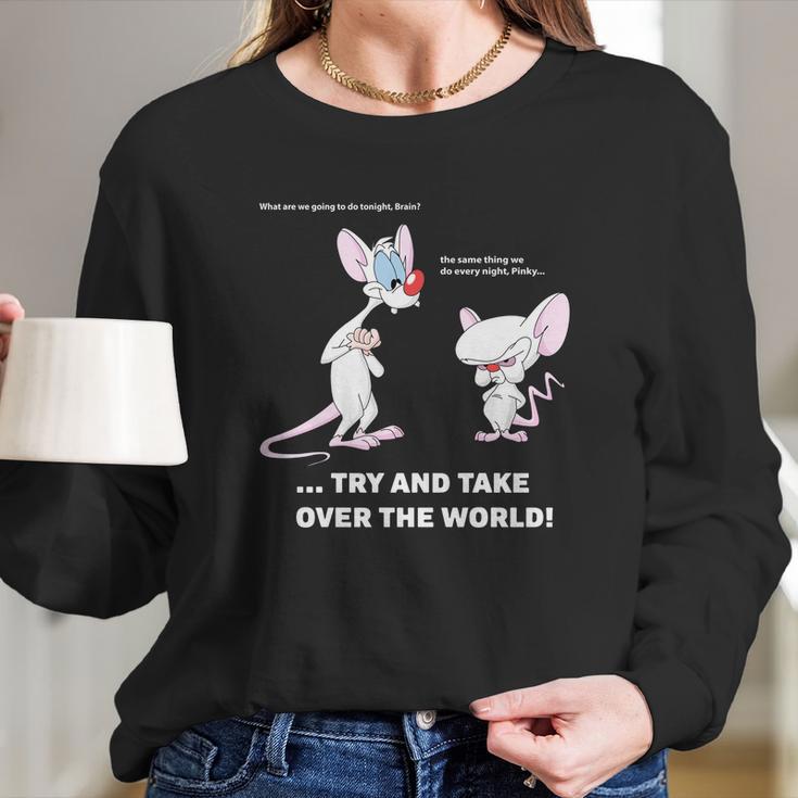 Pinky And The Brain Long Sleeve T-Shirt Gifts for Her